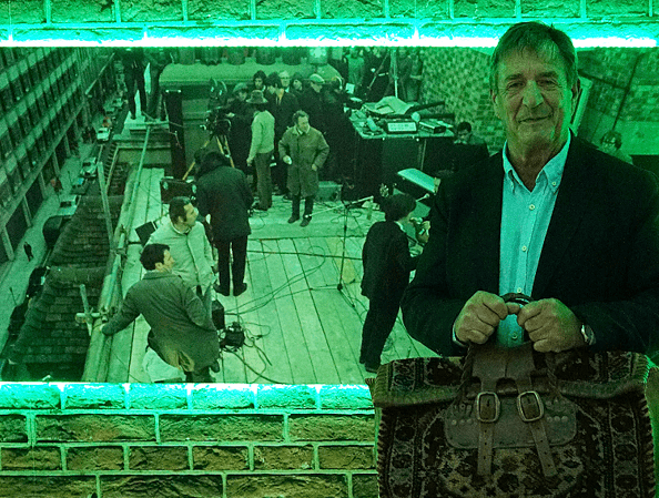 Leslie Cavendish at the rooftop exhibit, The Beatles Story, Royal Albert Dock, Liverpool.