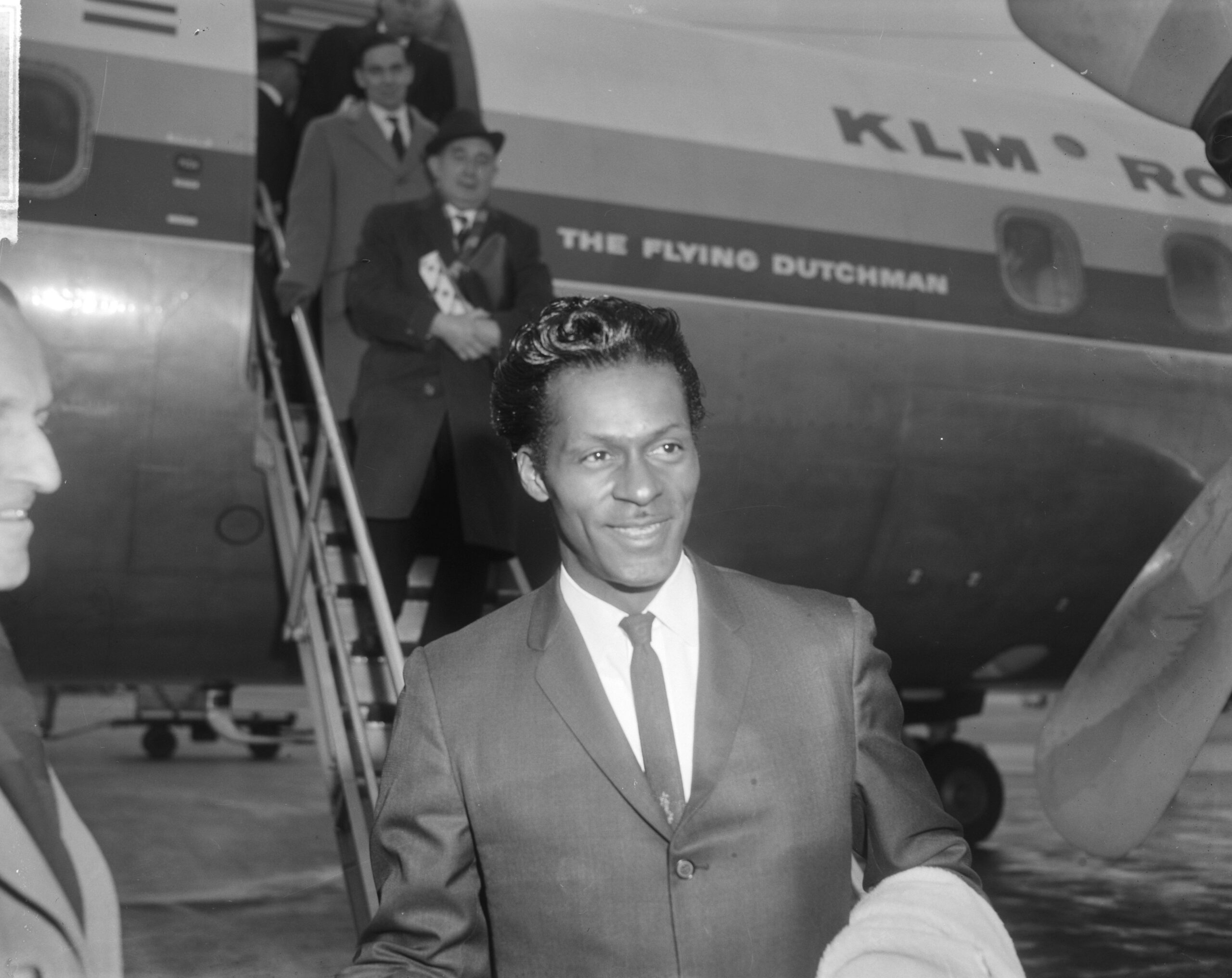 Chuck Berry Lands in Amsterdam 1965