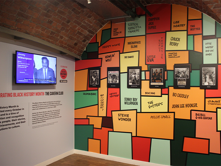 Black History Month Display at The Beatles Story Museum Liverpool