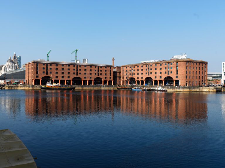 The stunning waterfront at the Royal Albert Dock.