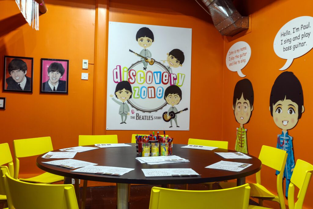 Pop Art room at The Discovery Zone at The Beatles Story Museum in Liverpool