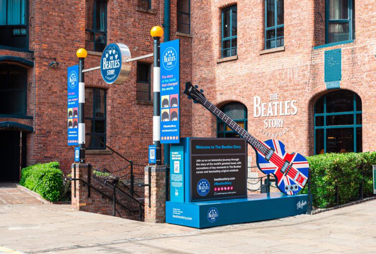 Entrance to The Beatles Story Museum, Liverpool