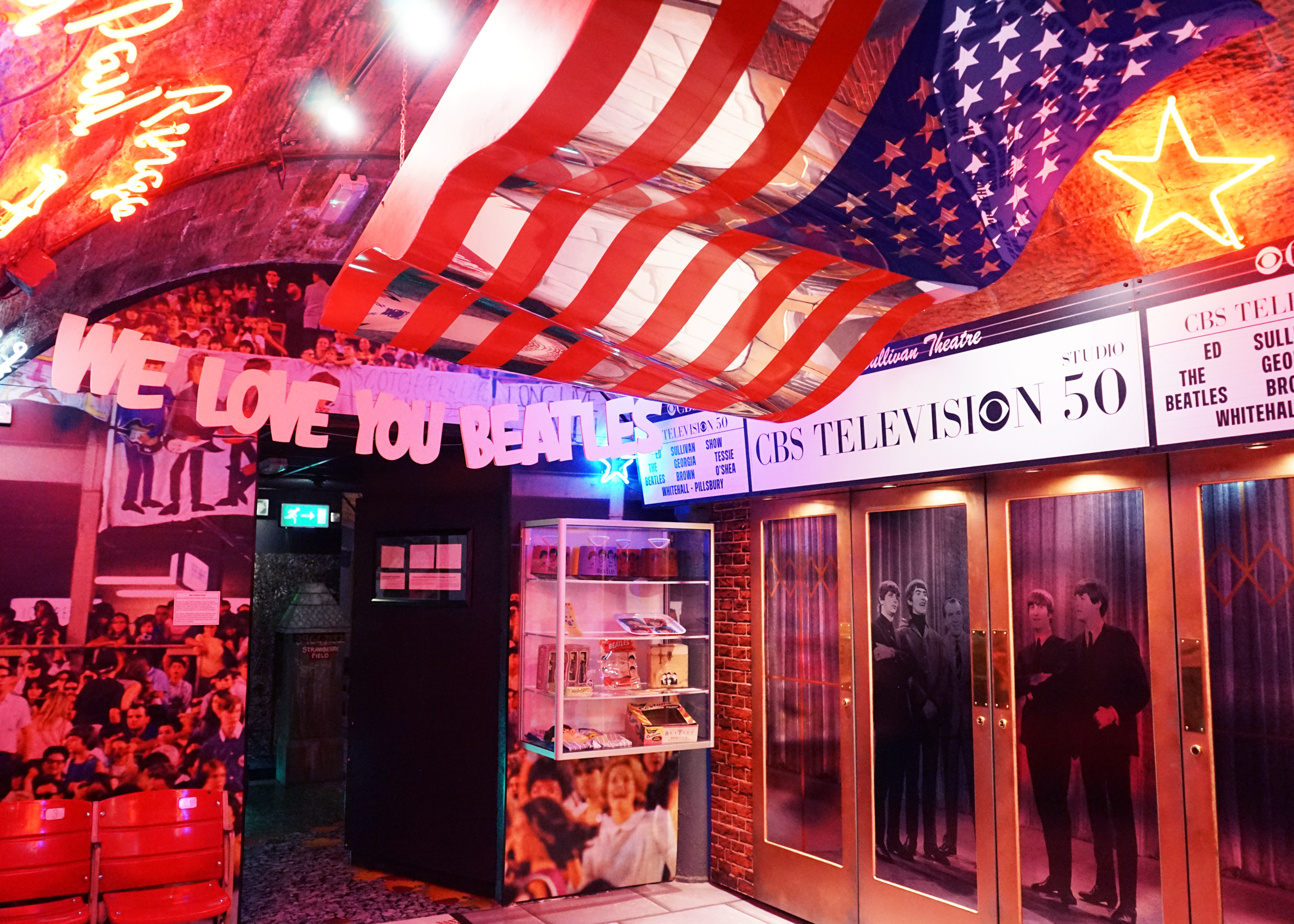 USA room at The Beatles Story Museum Liverpool