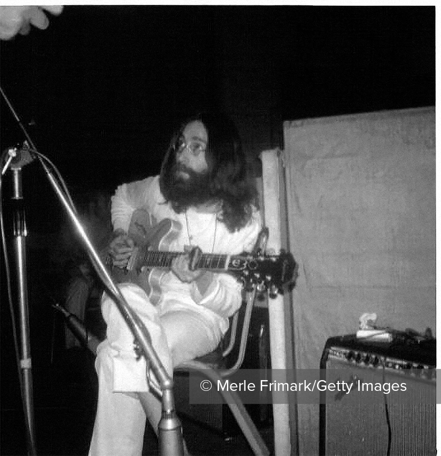 John Lennon at EMI Studios in July 1969. Photo Merle Frimark, Getty Images
