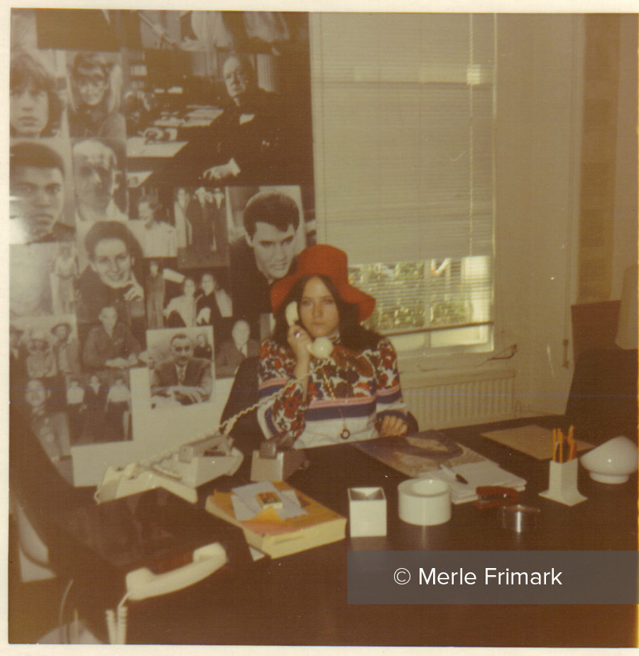 John's Desk Apple Office London July 1969. Credit Merle Frimark