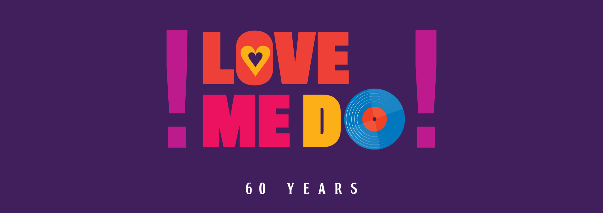Love Me Do 60th Anniversary Logo