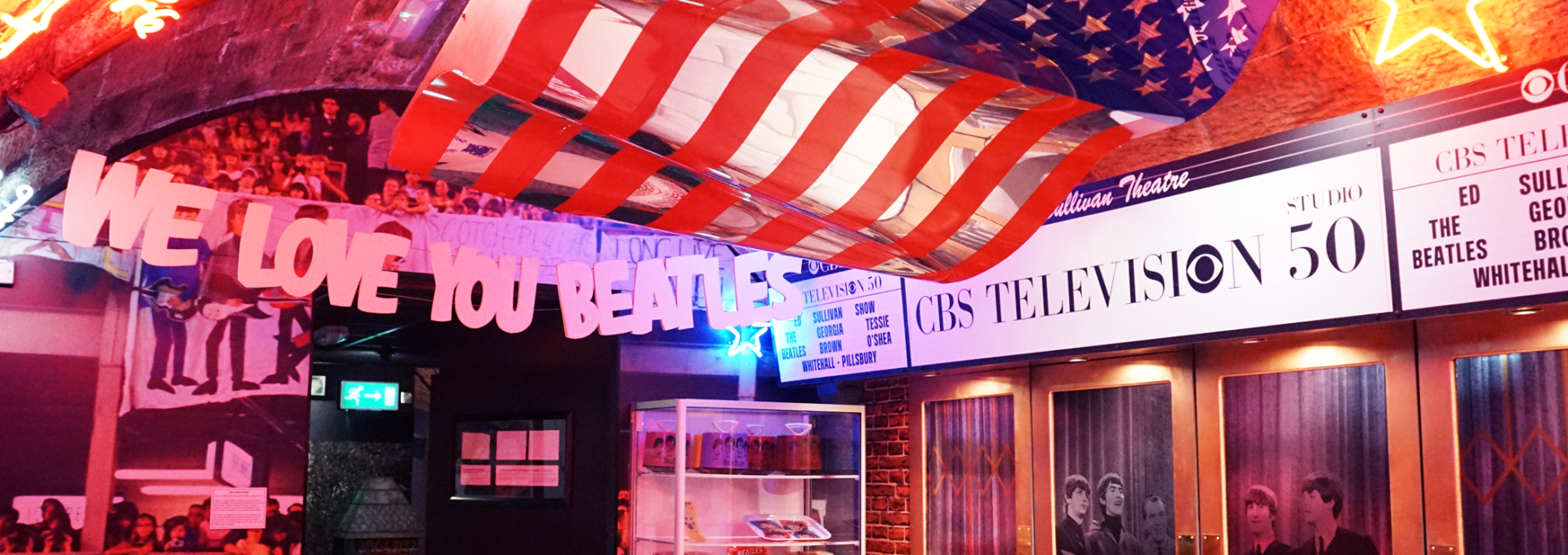 The USA room at The Beatles Story Museum, Liverpool