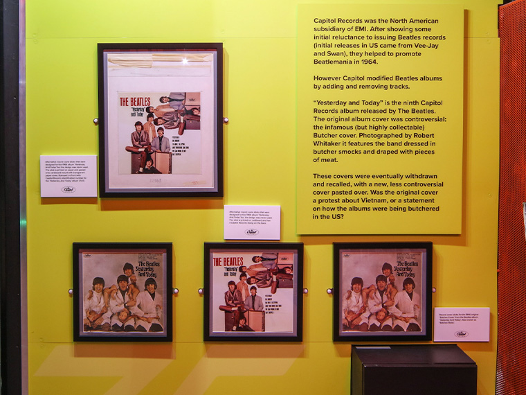 Butcher Album on display at The Beatles Story Museum, Liverpool