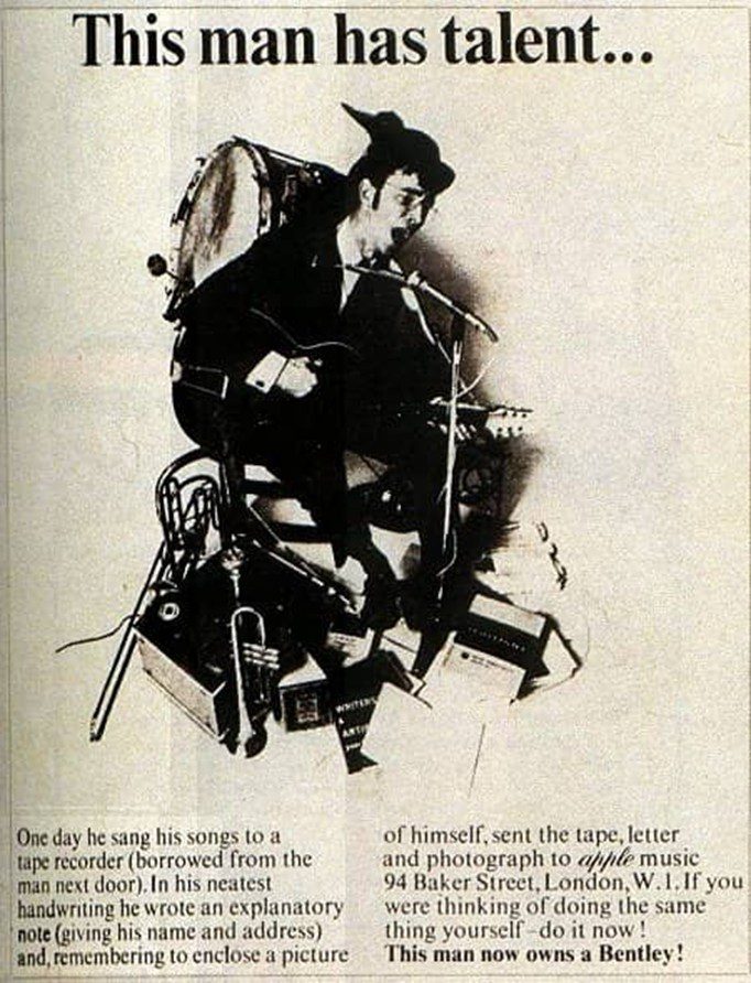 Alistair Taylor apple corps ad