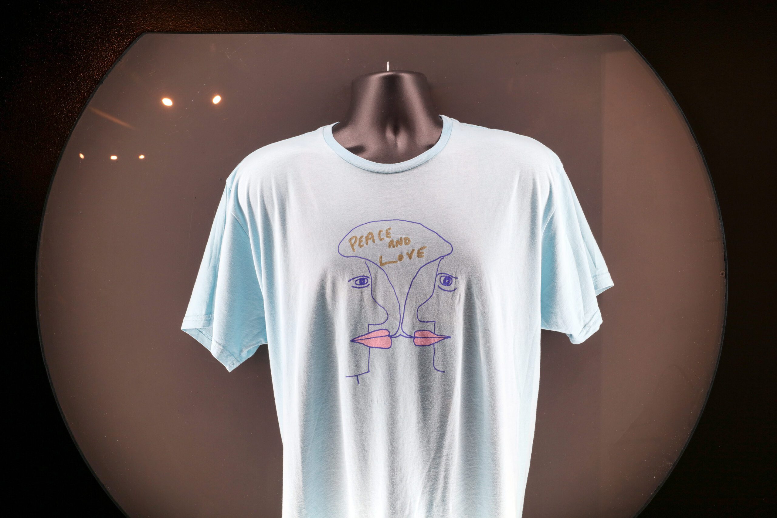 A shirt designed by Ringo Starr on display at The Beatles Story, Liverpool