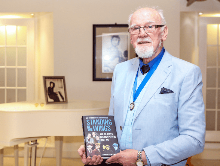 Joe Flannery in the White Room exhibit at The Beatles Story.