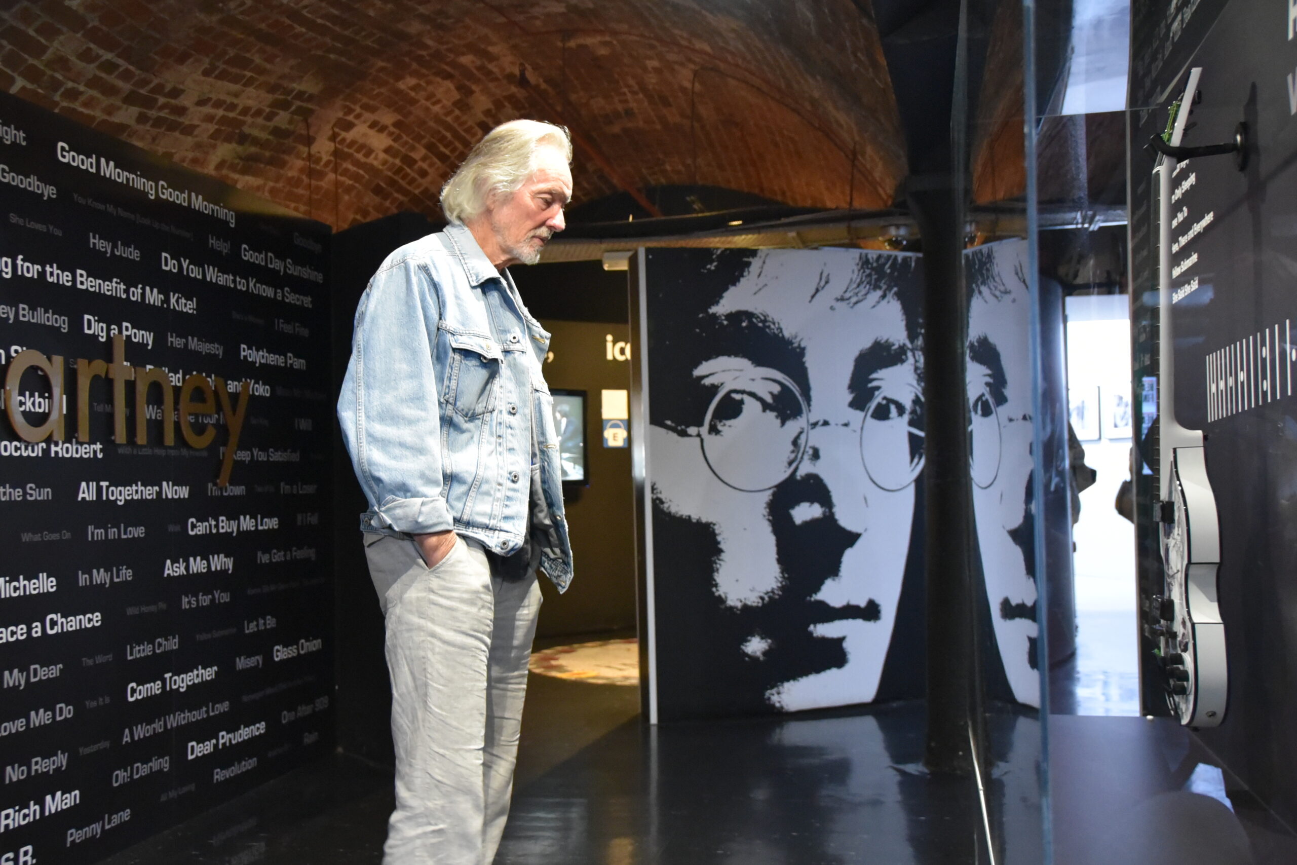 Klaus Voormann at The Beatles Story.