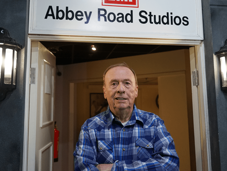 Geoff Emerick at the Abbey Road Studios exhibit, The Beatles Story, Liverpool.