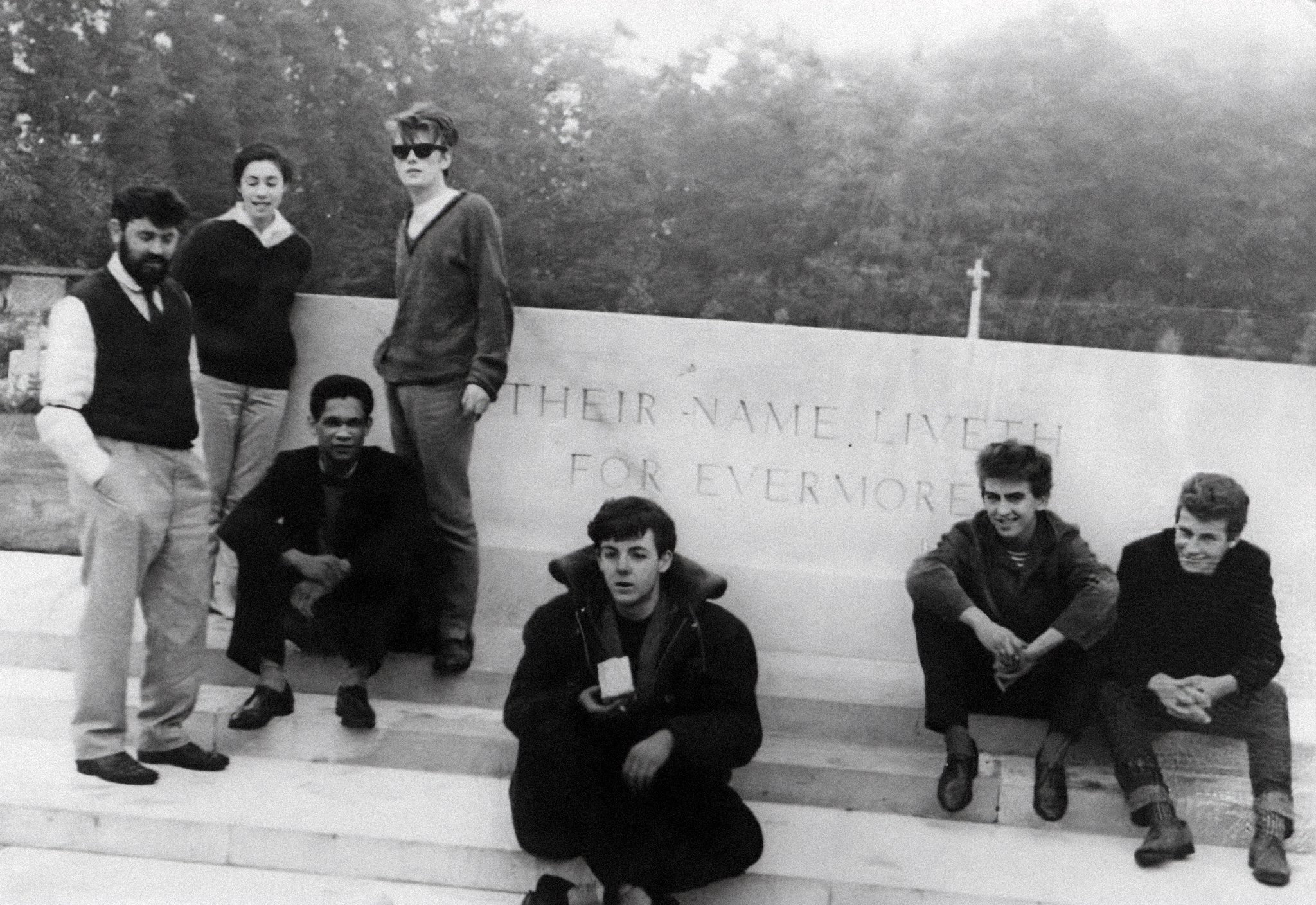 The Beatles at Arnham Commonwealth War Graves Cemetery