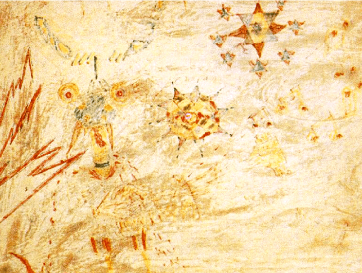 The original 'Lucy in the sky with diamonds' drawing by Julian Lennon.