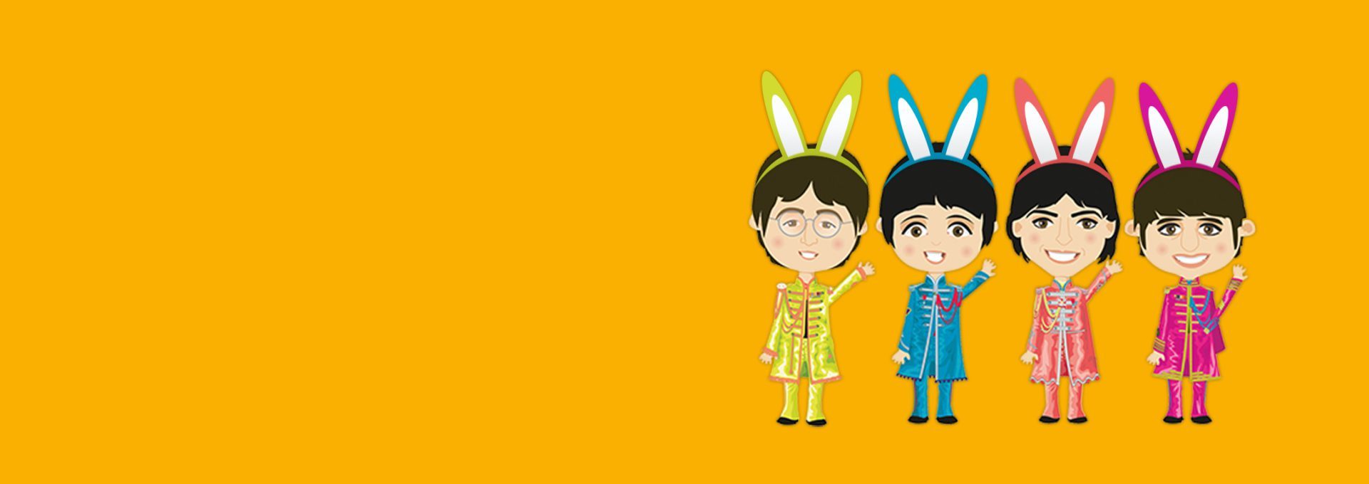 Beatles bunny ears easter