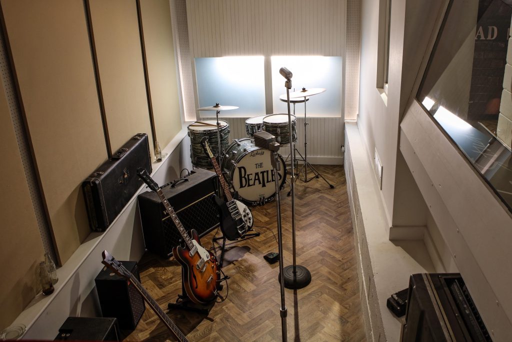 The recreation of the inside of Abbey Road Studios at The Beatles Story, Liverpool.